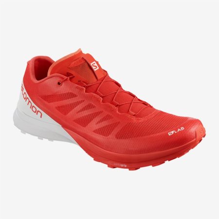 Salomon S/LAB SENSE 7 Mens Trail Running Shoes Red UK OFNP